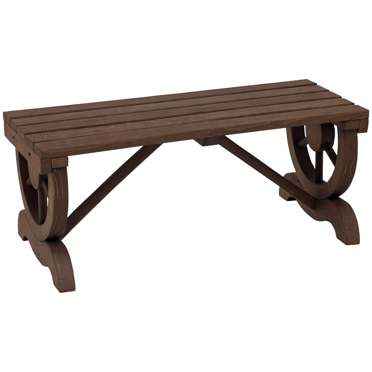 2-Person Wooden Garden Bench