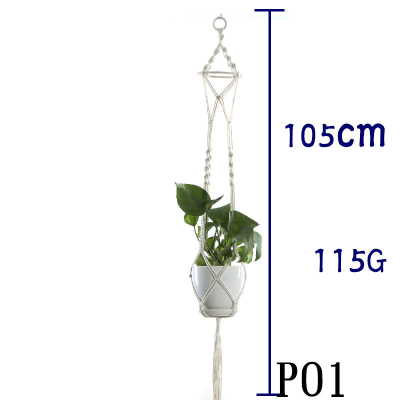 Cotton Rope Indoor Plant Hanger