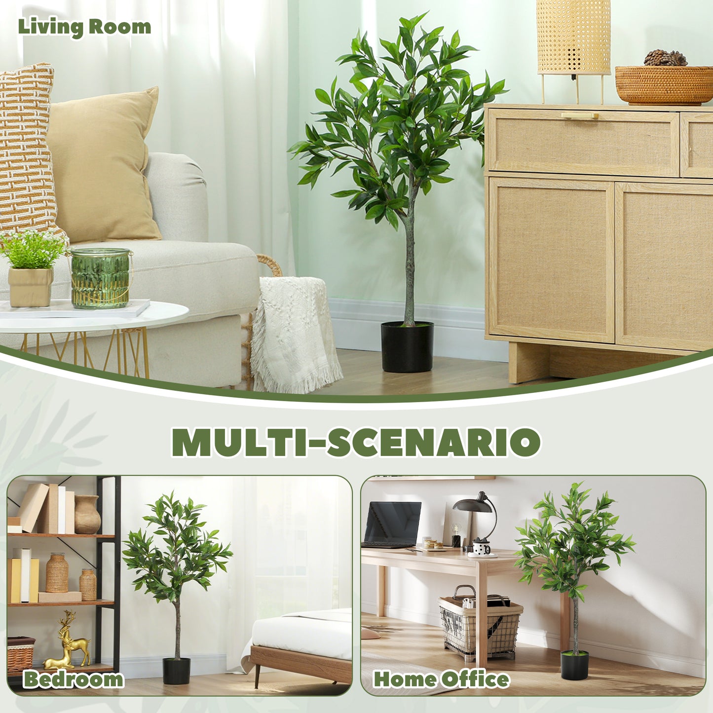 Lifelike Artificial Laurel Tree