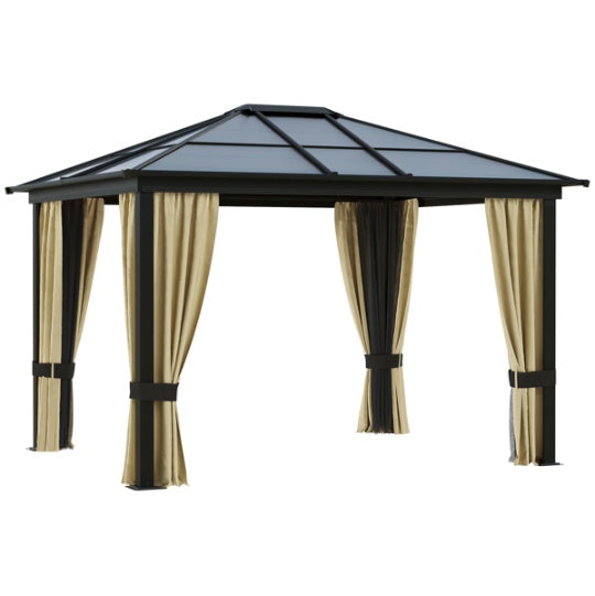 Black/Beige/Brown Gazebo
