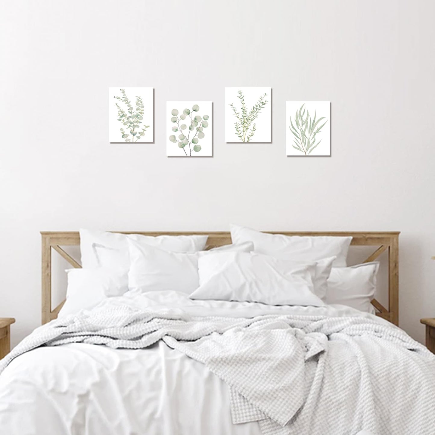 4PCS 8X10 in, Botanical Plant Canvas Wall Art