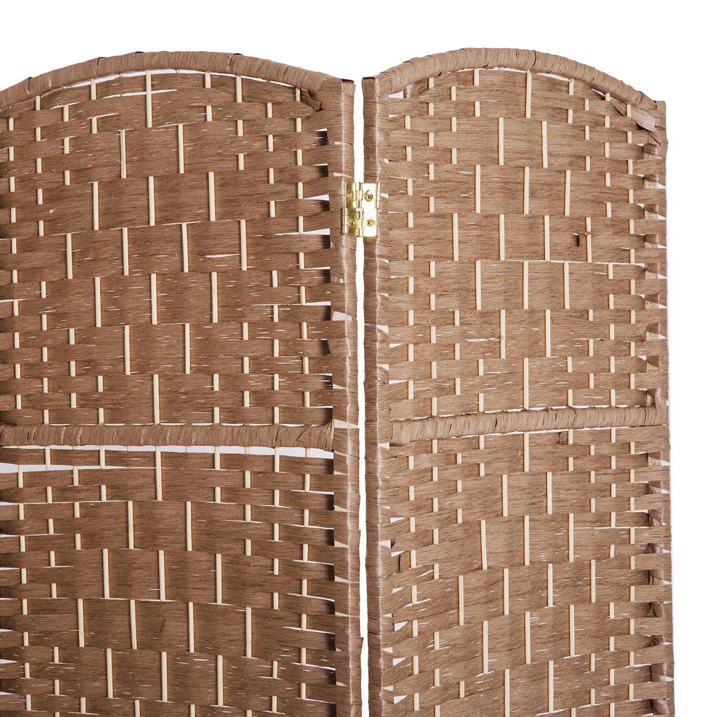 6 Panel Wicker Room Divider, 6' Tall