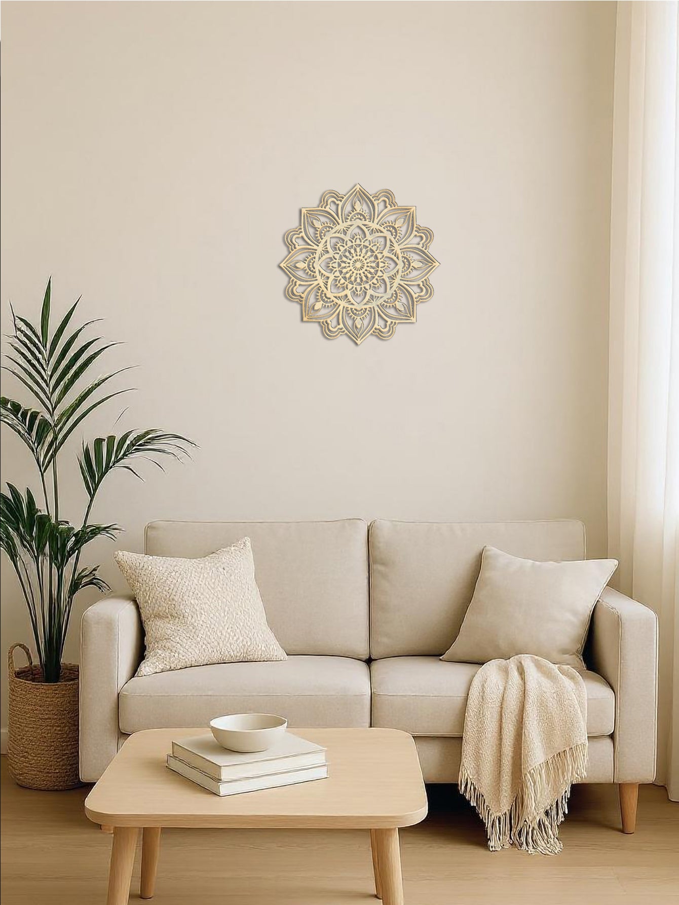 Hand-Hammered Moroccan Metal Mandala Wall Art