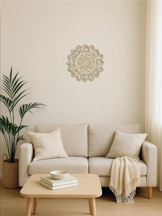 Hand-Hammered Moroccan Metal Mandala Wall Art