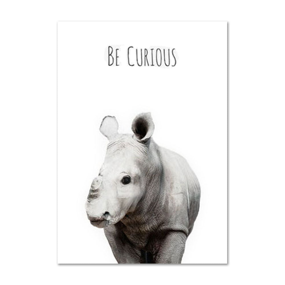 Children's Wall Art, Safari Animals