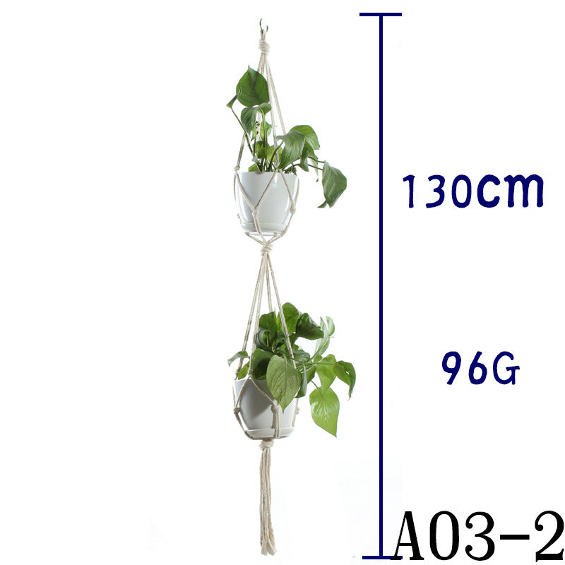Cotton Rope Indoor Plant Hanger