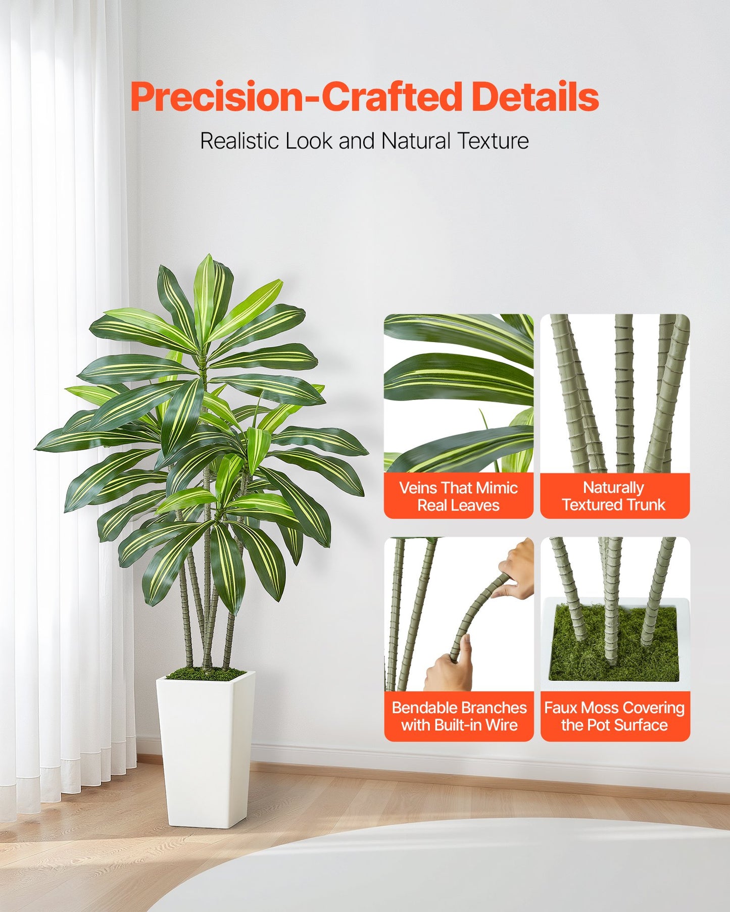 Artificial 5 Ft Dracaena Tree