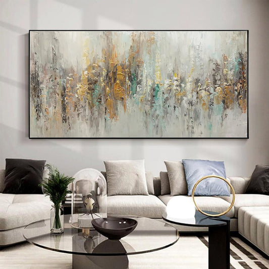 Handmade Abstract Oil Painting on Canvas