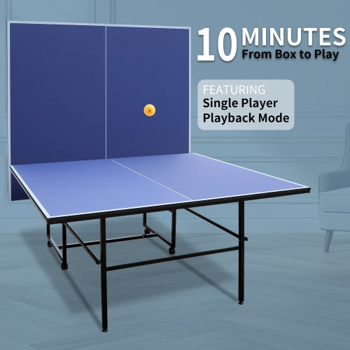 9ft Mid-Size Foldable Table Tennis Table