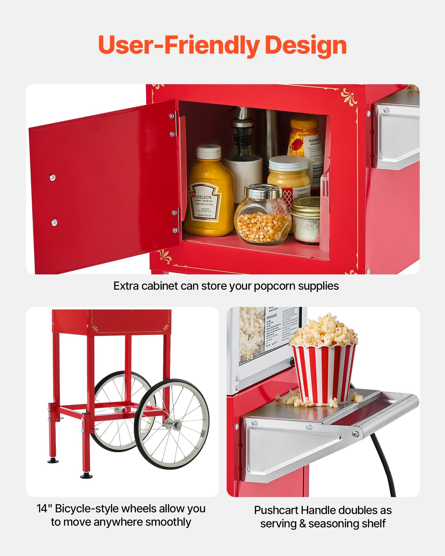 Popcorn Machine with Cart