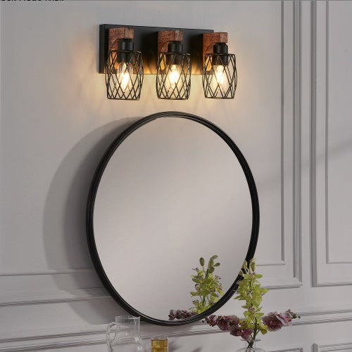 18" Industrial Vintage 3-Light Wall Sconce