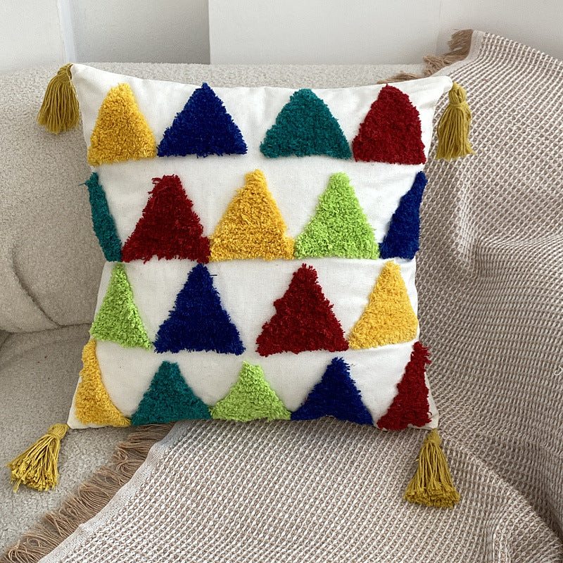 Rainbow Tufted Pillowcases
