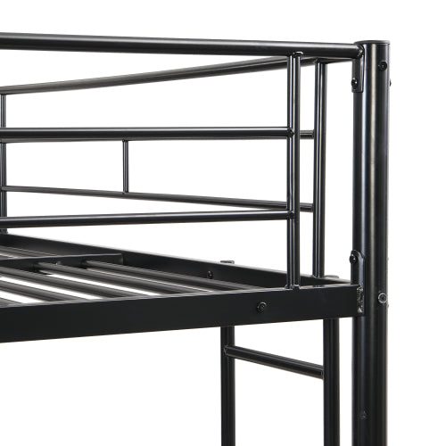 Full Over Full with Trundle Metal Bunk Bed
