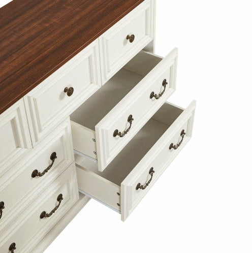 Wood Bedroom Dresser with 7 Drawers