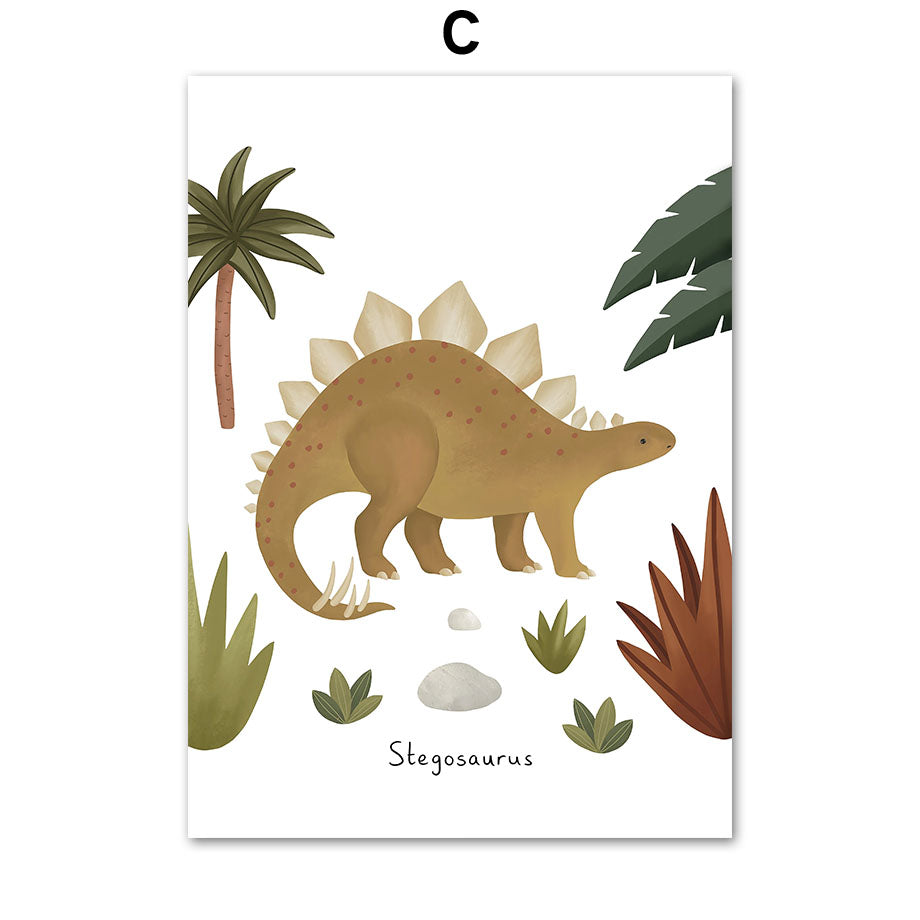 Children's Wall Art, Dinosaurs