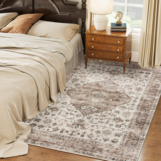 5x7 Vintage Machine Washable Area Rug