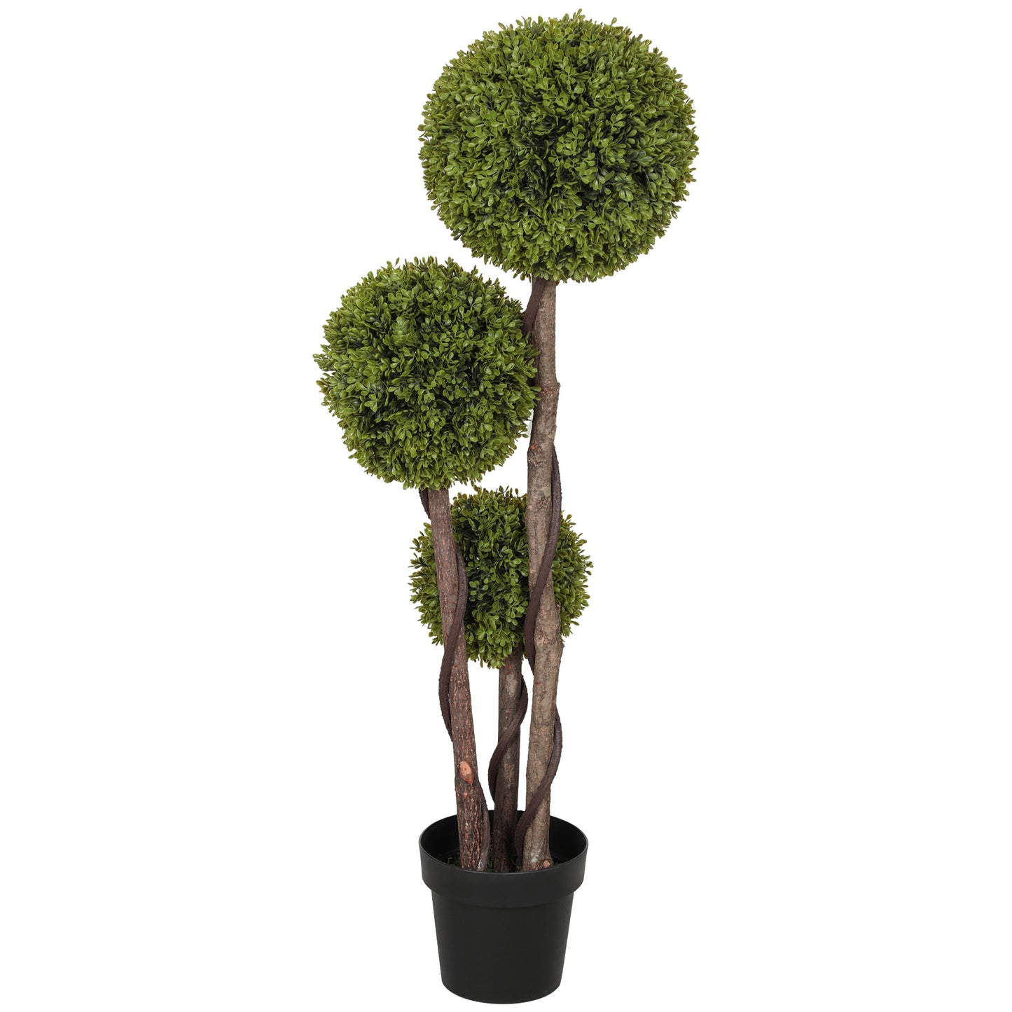 45.3" Artificial Ball Boxwood Topiary