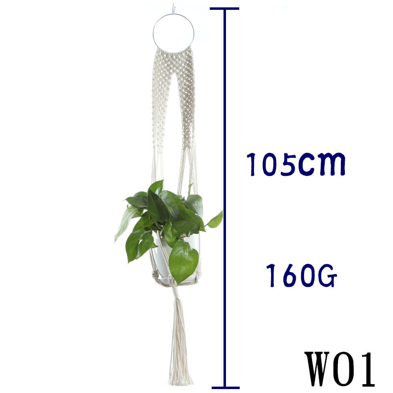 Cotton Rope Indoor Plant Hanger