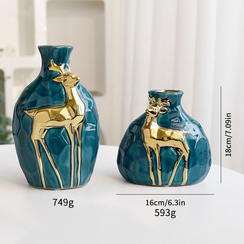 Deer Vase Set