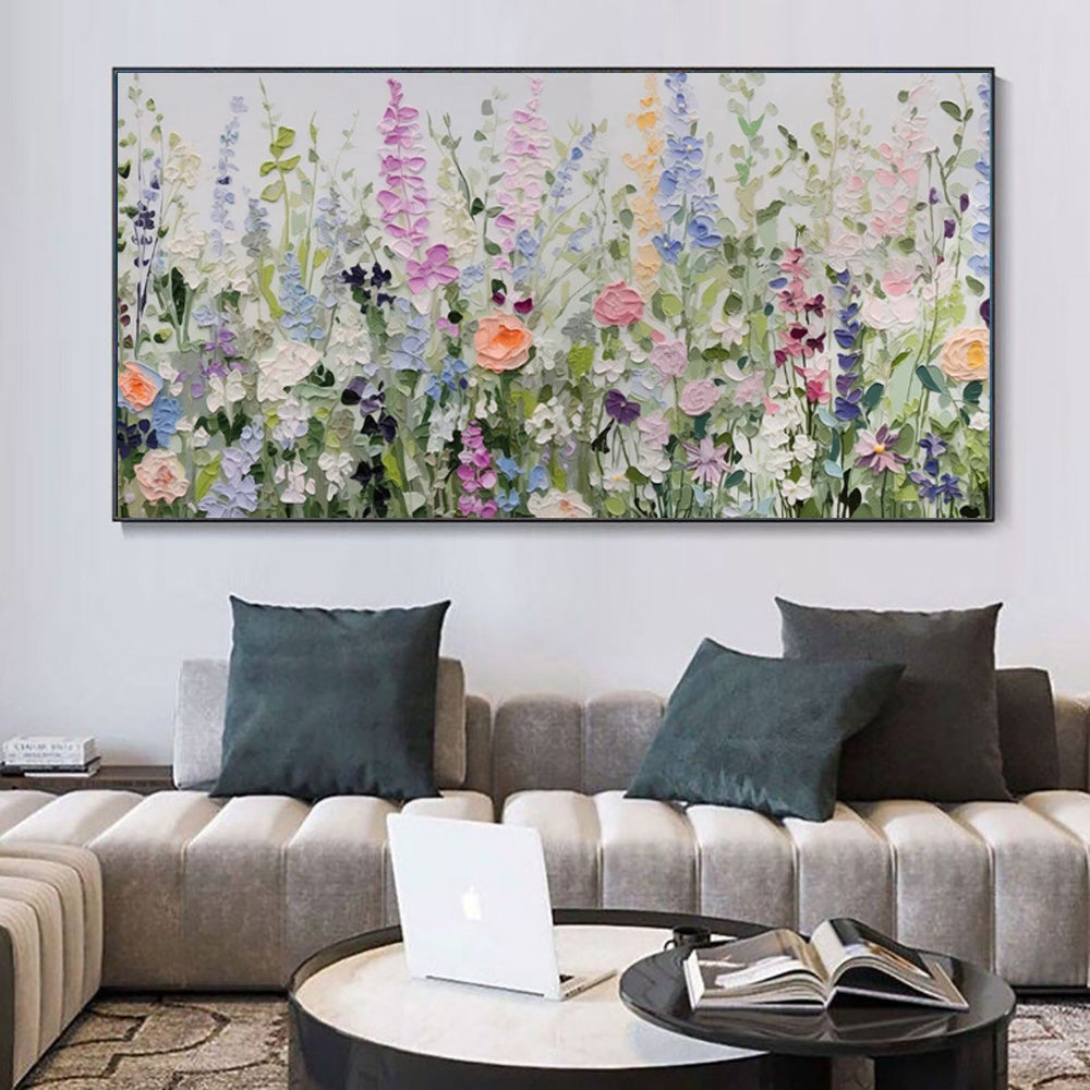 Handmade Flower Oil Painting on Canvas