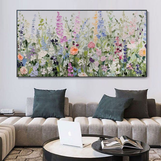 Handmade Flower Oil Painting on Canvas