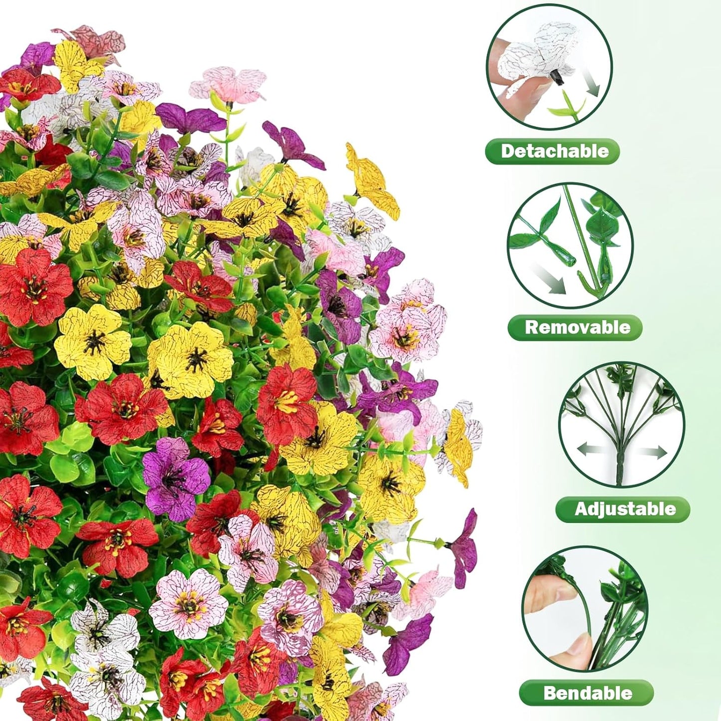 Realistic Artificial Flowers for Outdoors