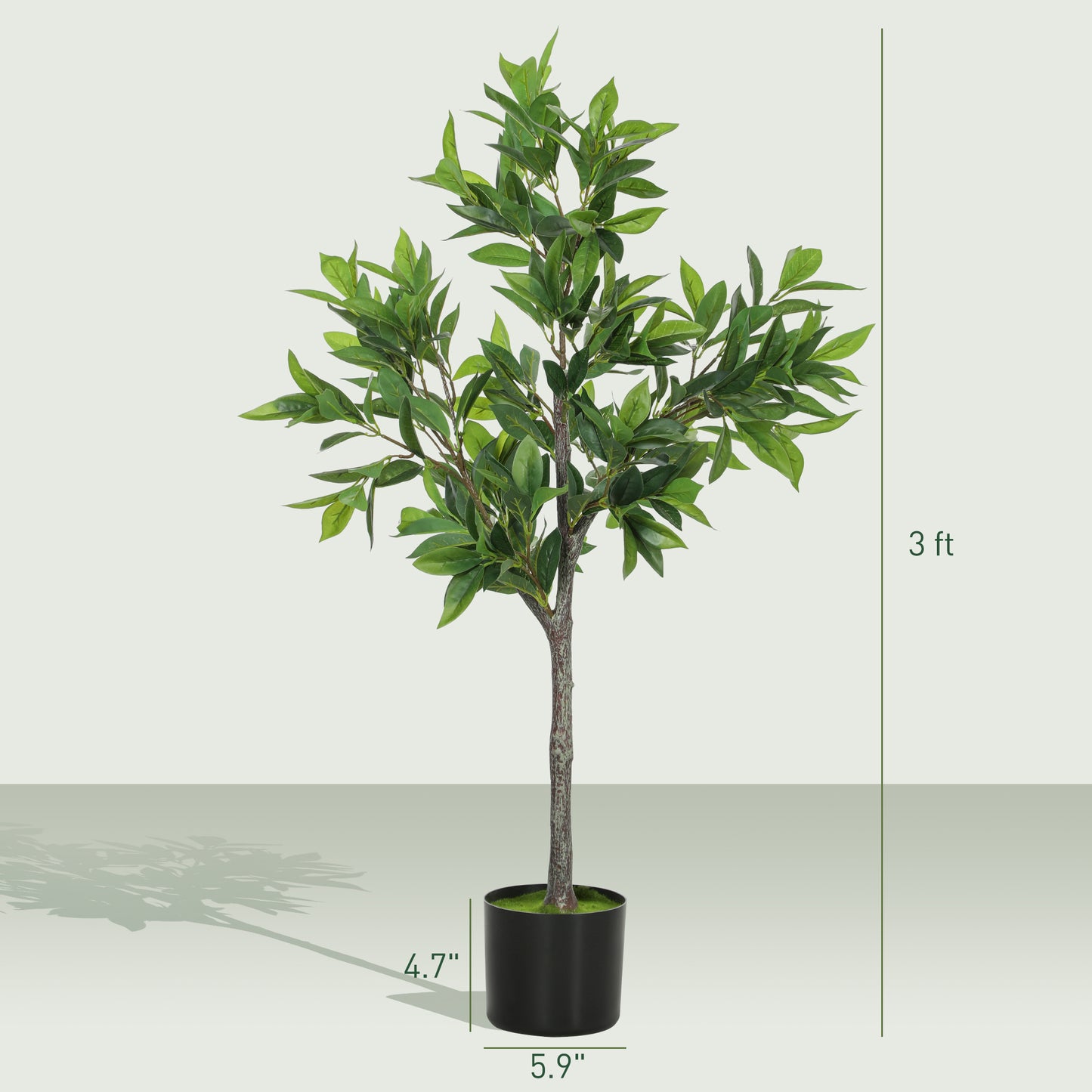 Lifelike Artificial Laurel Tree
