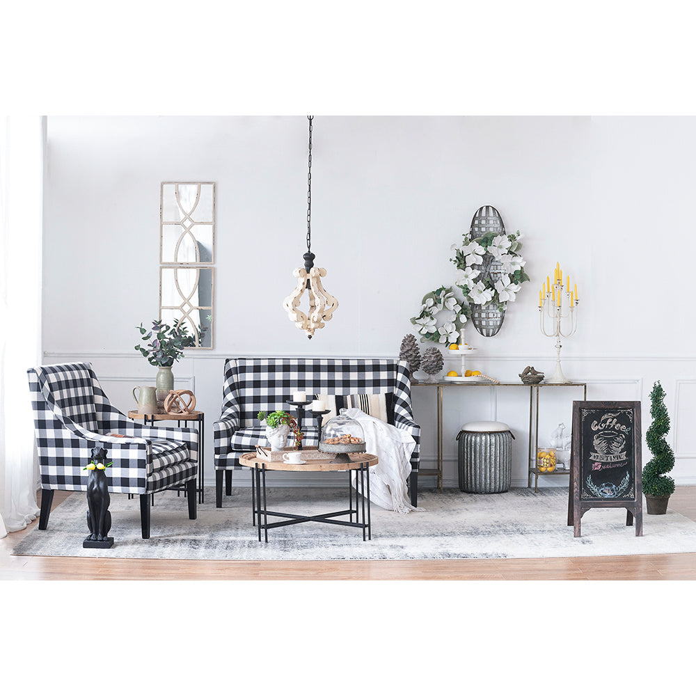Farmhouse Chandelier, Dilapidated White
