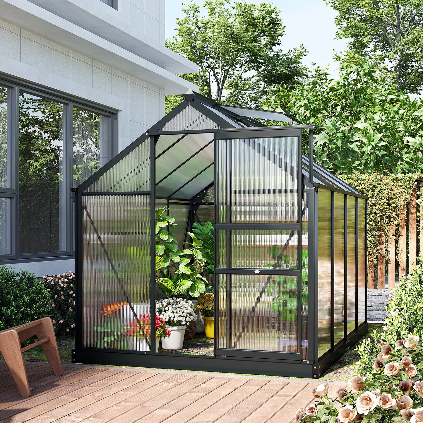 Heavy Duty Walk-in Green House, Gray