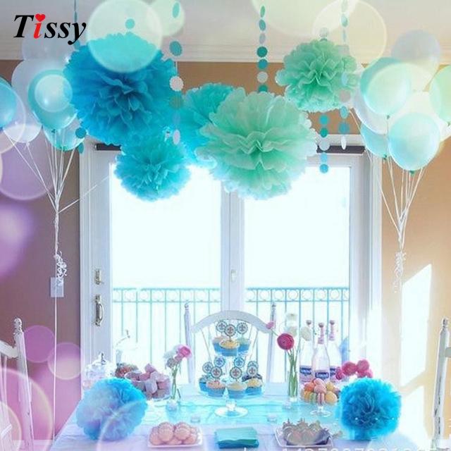 15pcs Tissue Paper Pom Poms