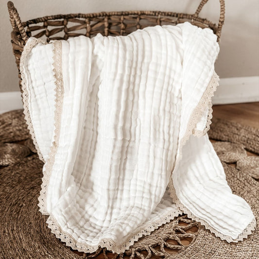 Cotton Baby Lace Blanket