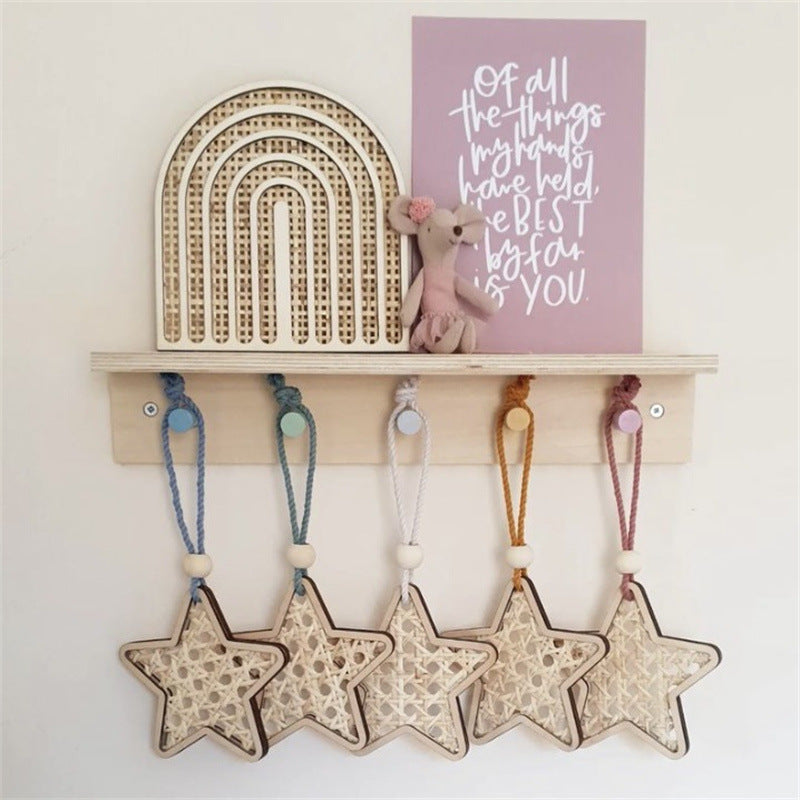 Wooden Rattan Wall Decoration