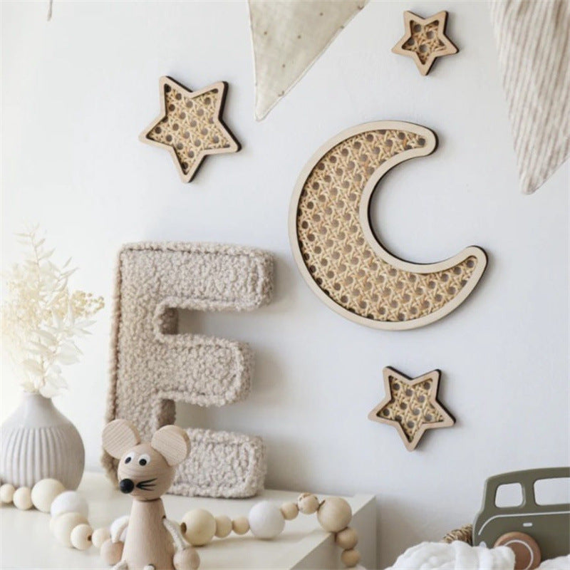 Wooden Rattan Wall Decoration