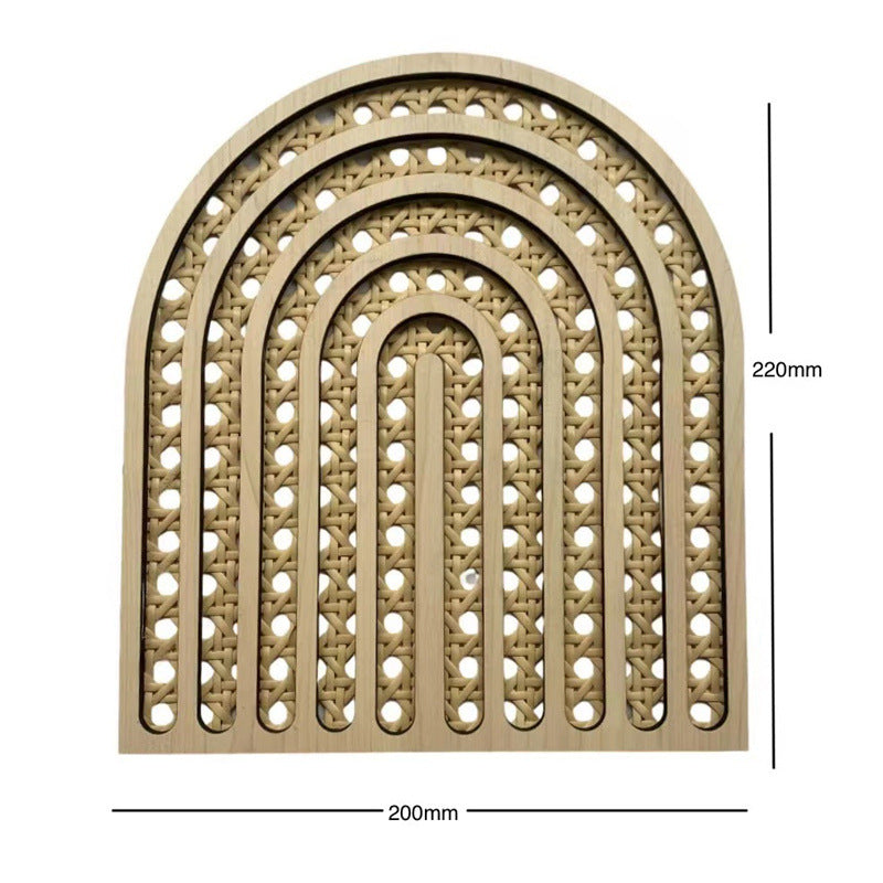 Wooden Rattan Wall Decoration