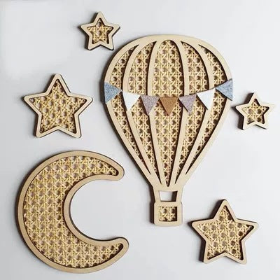 Wooden Rattan Wall Decoration