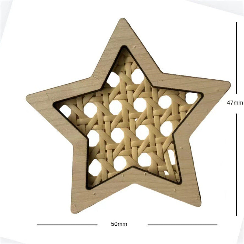 Wooden Rattan Wall Decoration