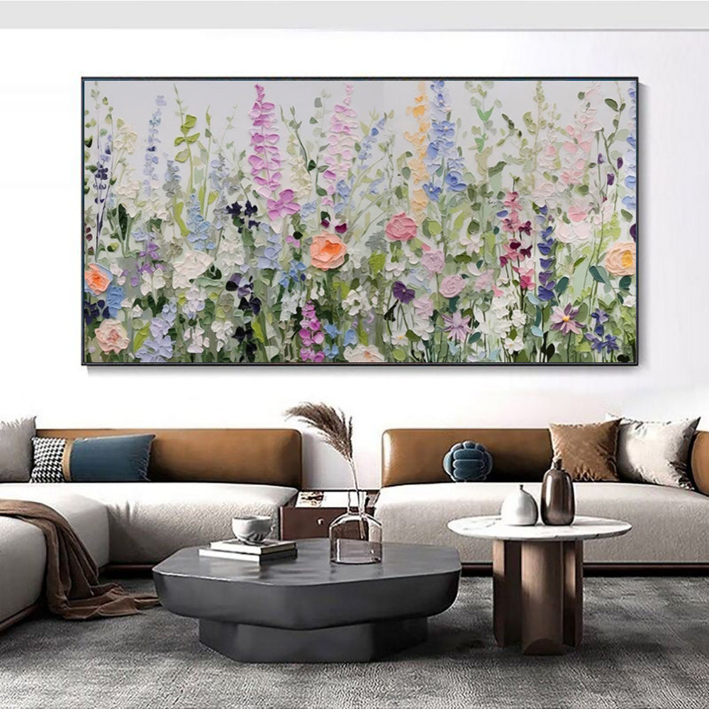 Handmade Flower Oil Painting on Canvas