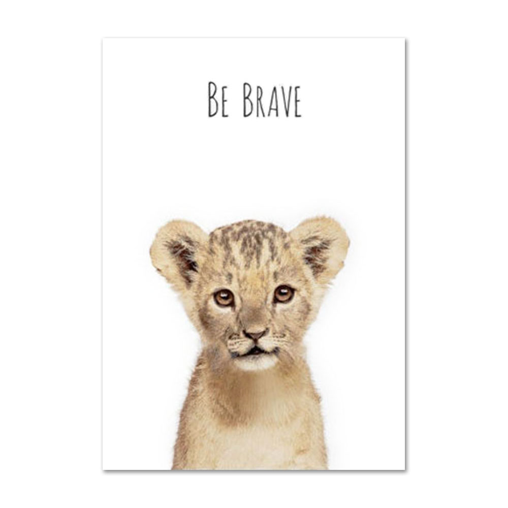 Children's Wall Art, Safari Animals