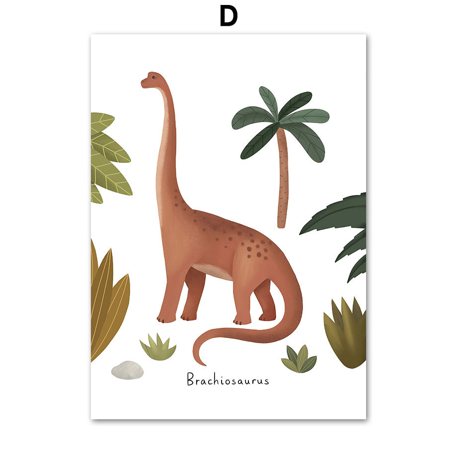 Children's Wall Art, Dinosaurs