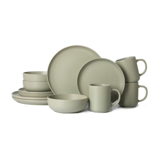 12-Piece Stoneware Dinnerware Sets With Mugs