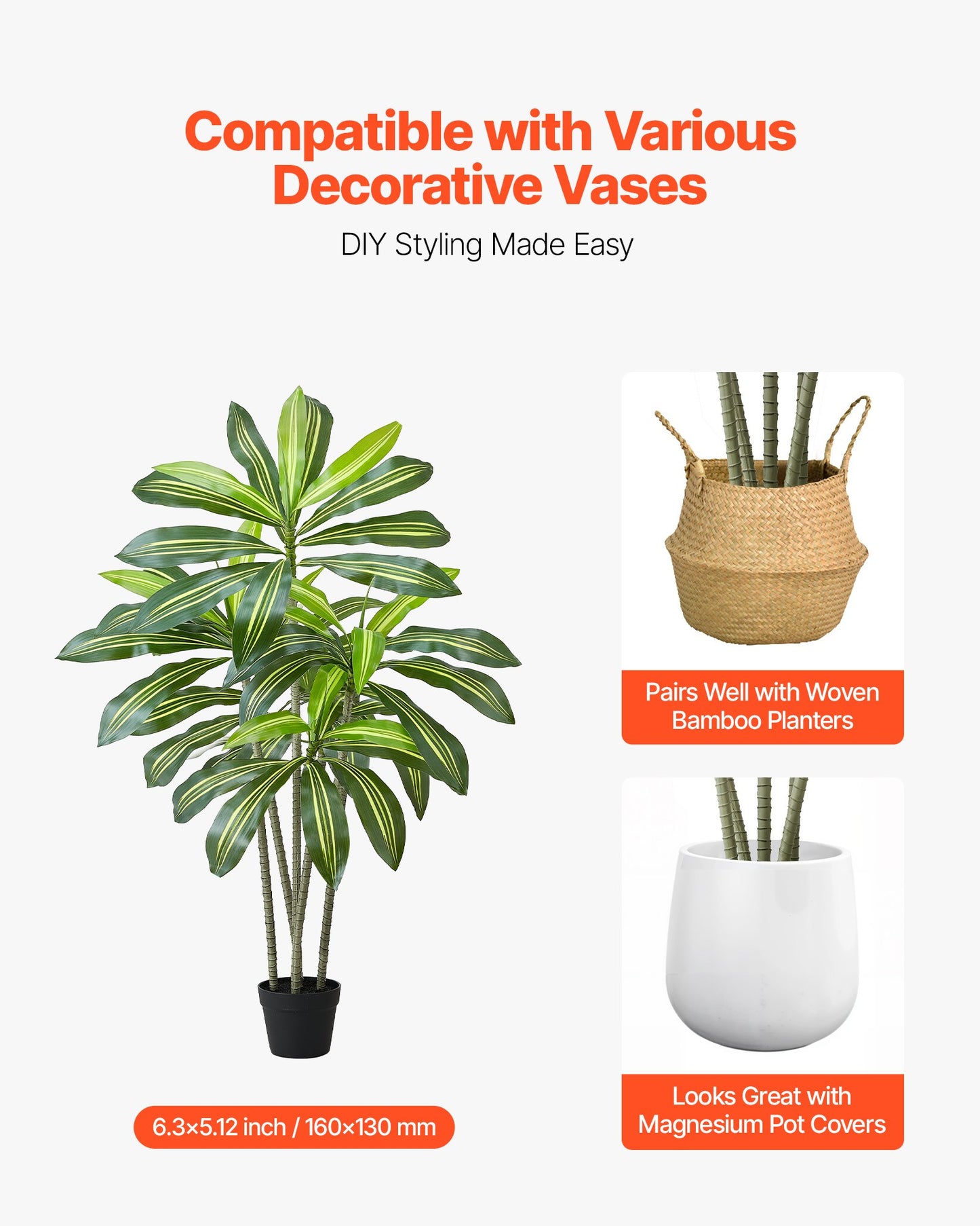 Artificial 5 Ft Dracaena Tree