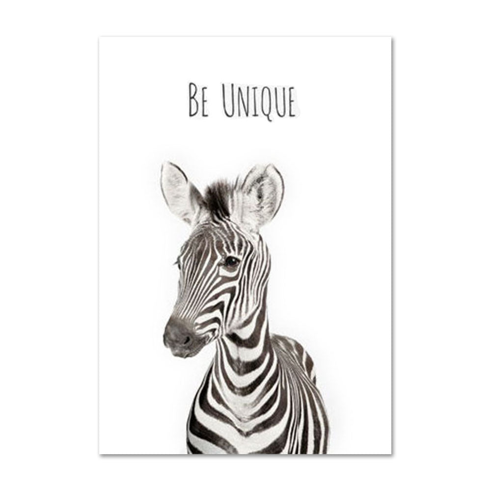 Children's Wall Art, Safari Animals