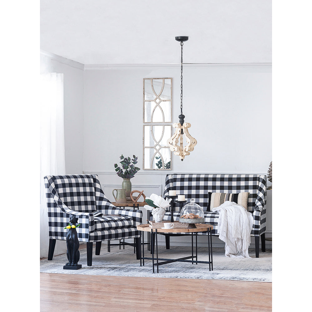 Farmhouse Chandelier, Dilapidated White