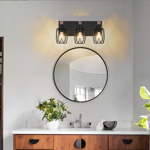 18" Industrial Vintage 3-Light Wall Sconce