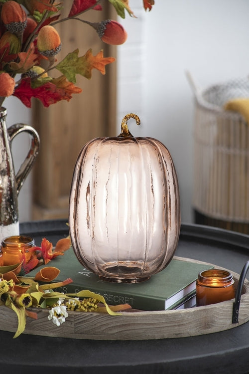 Orange Glass Pumpkin