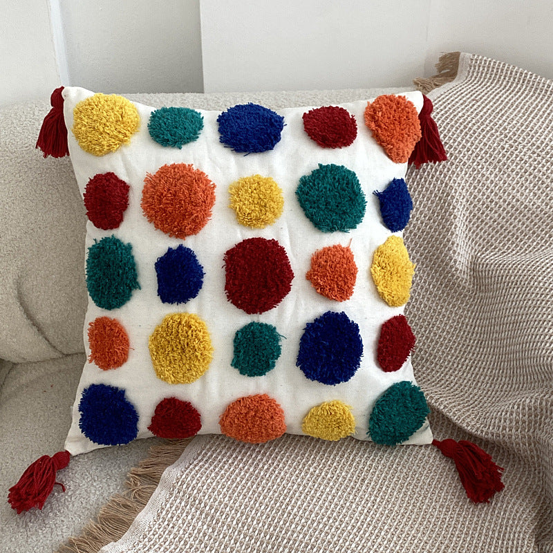 Rainbow Tufted Pillowcases