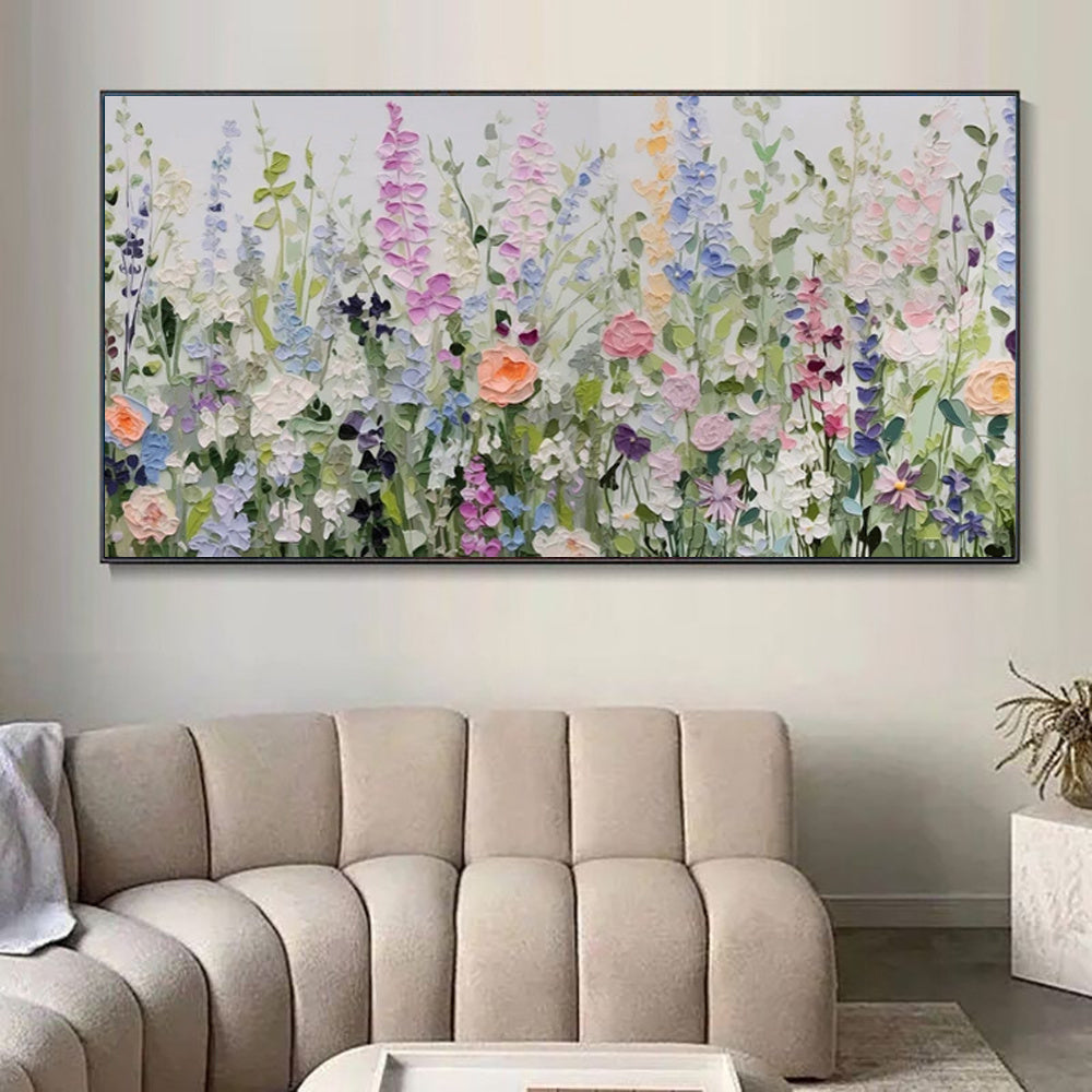 Handmade Flower Oil Painting on Canvas