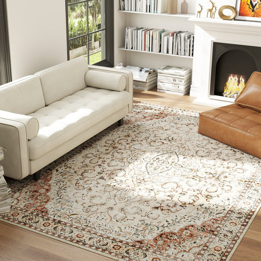 Area Rug 8'x10', Mixed-Brown