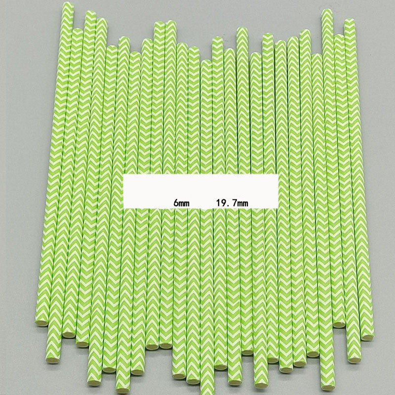 Color paper straws bronzing straws