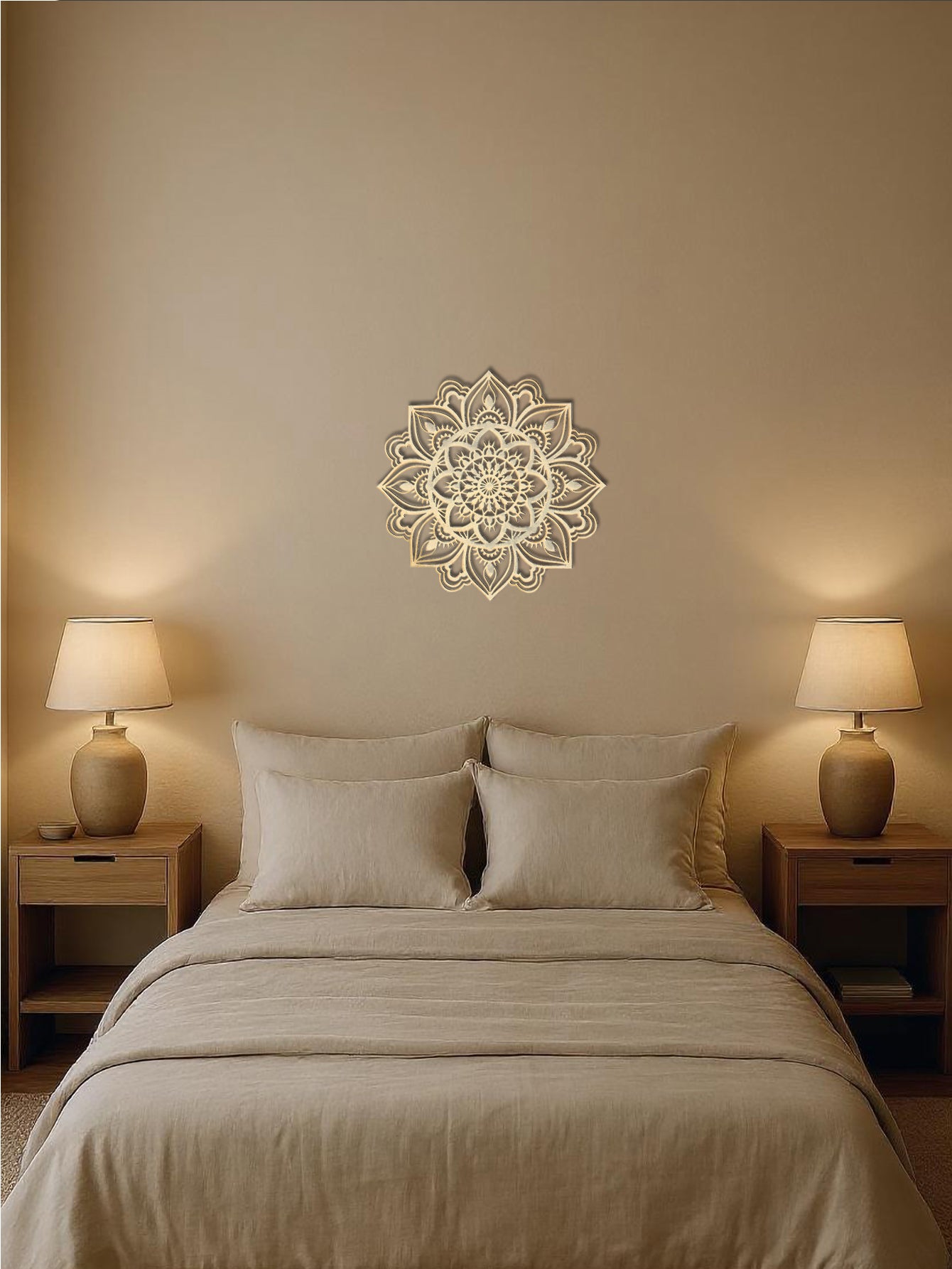 Hand-Hammered Moroccan Metal Mandala Wall Art